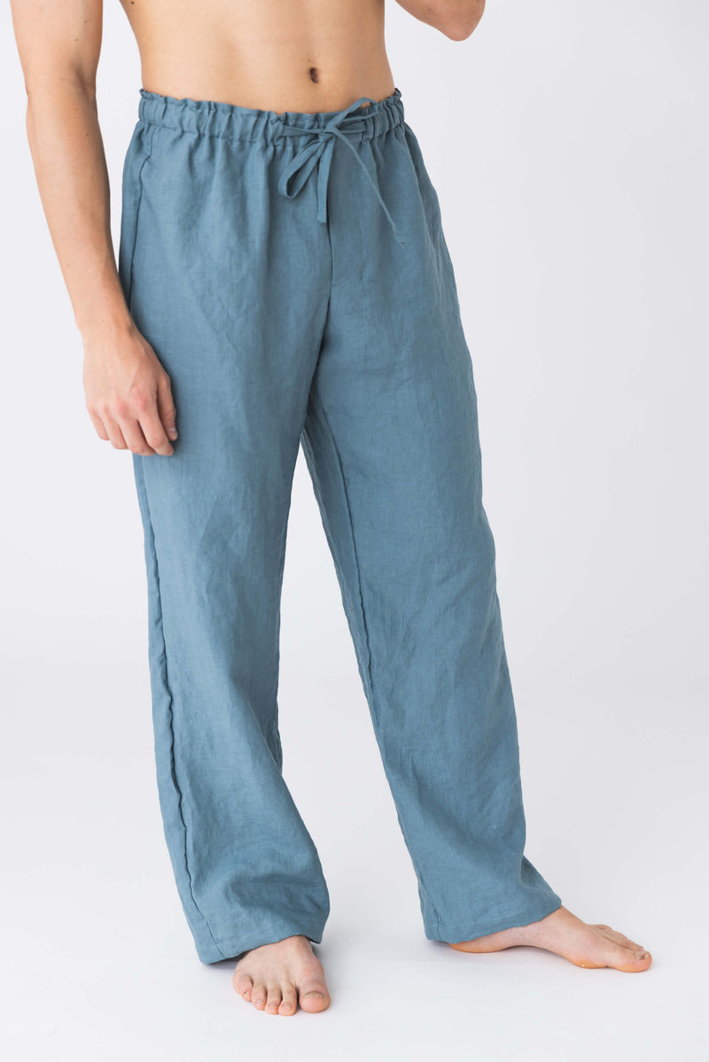 Onia Men's Linen Stretch Drawstring Pants | Neiman Marcus